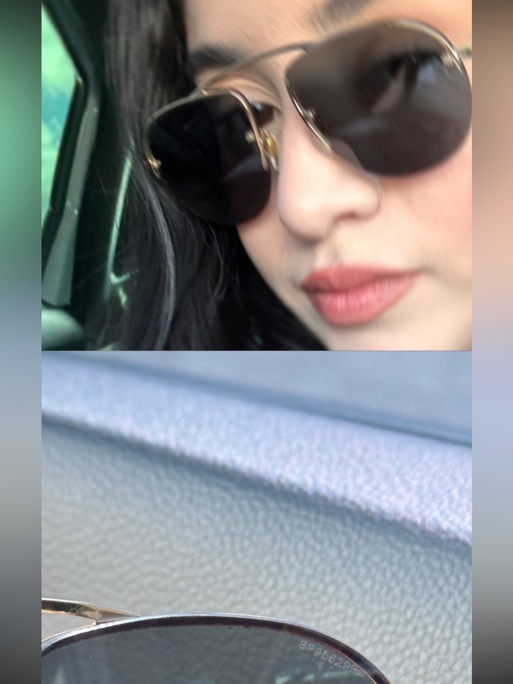 Gold Metal Prada pilot sunglasses